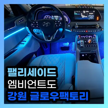 팰리세이드 엠비언트로 실내 허전함을 꽉 채워 튜닝 완료 / 구리, 남양주, 의정부, 양주