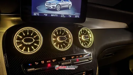 벤츠 GLC 엠비언트 부메스터 시공과 송풍구 순정엠비언트 광량업까지 고퀄리티 마무리