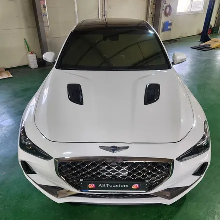 ★★제네시스 G70 본넷카본랩핑★★ 수원 튜닝 오산 튜닝 화성 튜닝