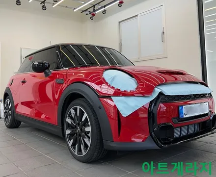 스톤칩 방지를 위한 미니 쿠퍼S 3도어 본넷, 헤드라이트, 사이드미러 PPF 시공 / 성남 아트게라지(고등동/PPF전문점) / 성남 판교 수정구