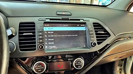 평택 올뉴모닝 썬팅 재시공과 네비매립