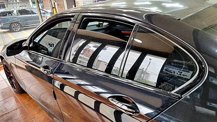 평택 썬팅 BMW 520d 차량 솔라가드 새턴 반사필름으로 전체 재시공 작업 후기