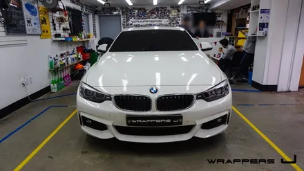 bmw 420d 루프스킨 그릴랩핑 안개등하단랩핑 프론트립랩핑 / 서울 마포구