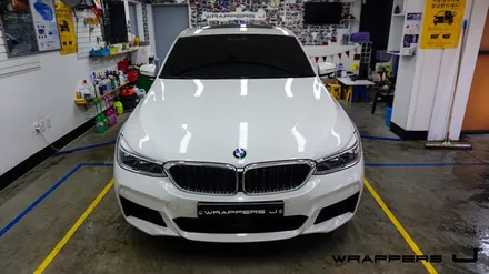 BMW 640i GT 유리막코팅 루프스킨 라이트필름 그릴랩핑 사이드미러랩핑 부분랩핑 합정 홍대 상암 유리막코팅 / 서울 마포구