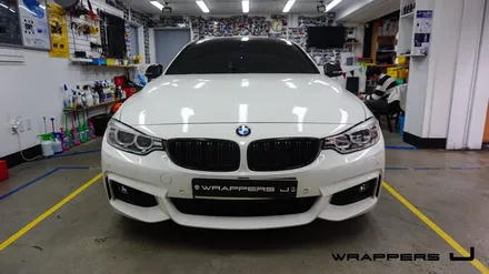 BMW 428i 전체랩핑 - 3M 사틴 다크그레이 / 서울 마포구