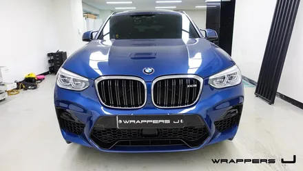 BMW X4M 그릴랩핑 휀다가니쉬랩핑 휀다덕트랩핑 스포일러랩핑 / 서울 마포구