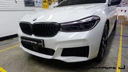 BMW 640i GT 유리막코팅 루프스킨 라이트필름 그릴랩핑 사이드미러랩핑 부분랩핑 합정 홍대 상암 유리막코팅 / 서울 마포구