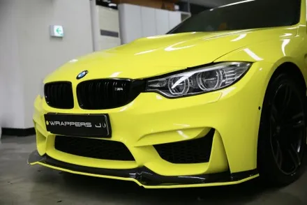 서울 F바디 BMW M4 전체랩핑 상파울루옐로우 / 서울 마포구