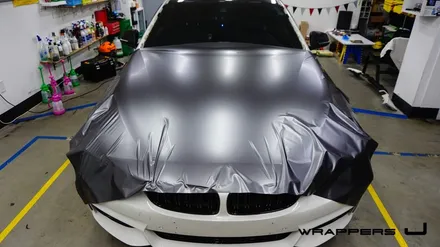 BMW 428i 전체랩핑 - 3M 사틴 다크그레이 / 서울 마포구