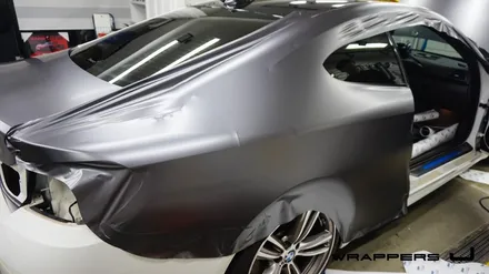 BMW 428i 전체랩핑 - 3M 사틴 다크그레이 / 서울 마포구