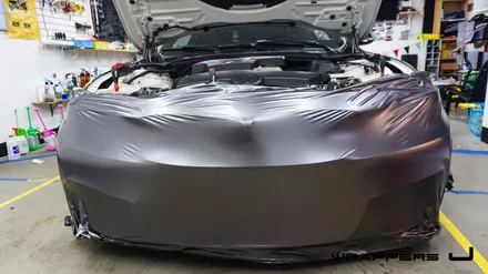 BMW 428i 전체랩핑 - 3M 사틴 다크그레이 / 서울 마포구