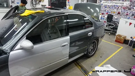 E39 BMW M5 5시리즈 전체랩핑 유광그레이 메탈릭 랩핑 / 서울 마포구