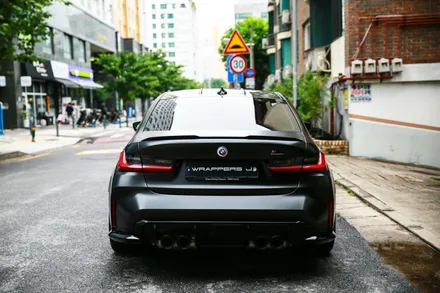 G80 BMW M3 전체랩핑 브루클린그레이 사틴블랙 랩핑 / 서울 마포구