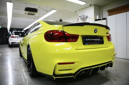 서울 F바디 BMW M4 전체랩핑 상파울루옐로우 / 서울 마포구