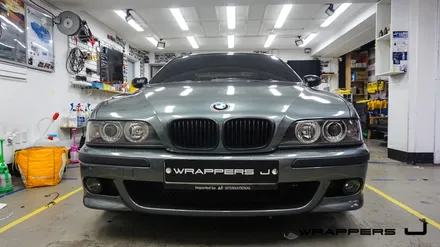 E39 BMW M5 5시리즈 전체랩핑 유광그레이 메탈릭 랩핑 / 서울 마포구