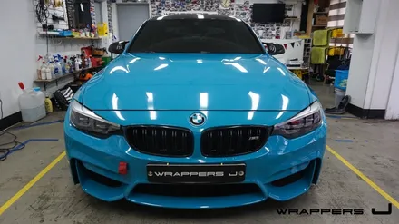 F80 BMW M3전체랩핑 마이애미블루 아쿠아블루 / 서울 마포구