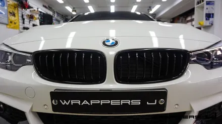 bmw 420d 루프스킨 그릴랩핑 안개등하단랩핑 프론트립랩핑 / 서울 마포구