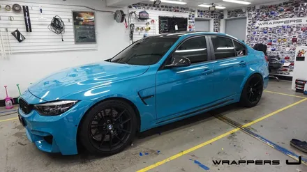 F80 BMW M3전체랩핑 마이애미블루 아쿠아블루 / 서울 마포구