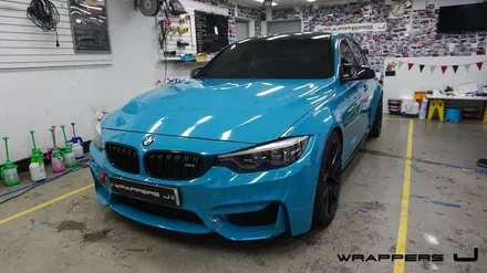 F80 BMW M3전체랩핑 마이애미블루 아쿠아블루 / 서울 마포구