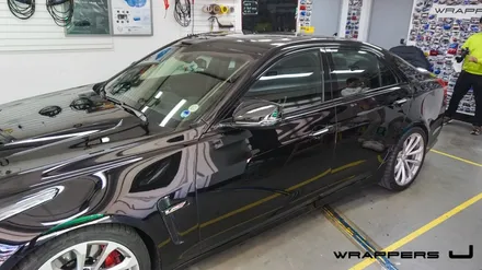 캐딜락 CTS-V 크롬죽이기 크롬딜리트 그릴랩핑 창문몰딩랩핑 부분랩핑 / 서울 마포구