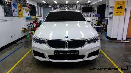 BMW 640i GT 유리막코팅 루프스킨 라이트필름 그릴랩핑 사이드미러랩핑 부분랩핑 합정 홍대 상암 유리막코팅 / 서울 마포구