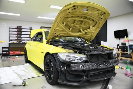 서울 F바디 BMW M4 전체랩핑 상파울루옐로우 / 서울 마포구