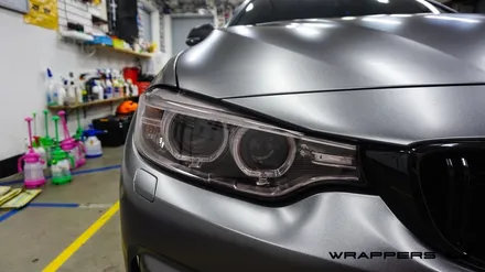 BMW 428i 전체랩핑 - 3M 사틴 다크그레이 / 서울 마포구
