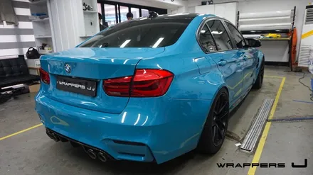 F80 BMW M3전체랩핑 마이애미블루 아쿠아블루 / 서울 마포구