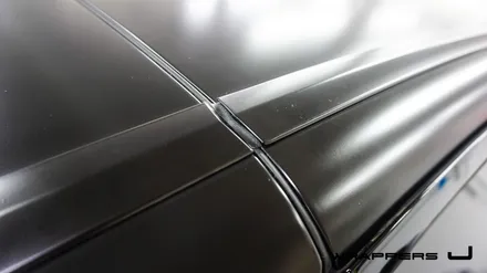 BMW M4 컨버터블 전체랩핑 :  사틴블랙랩핑 무광블랙랩핑 / 서울 마포구
