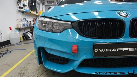 F80 BMW M3전체랩핑 마이애미블루 아쿠아블루 / 서울 마포구