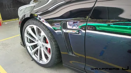 캐딜락 CTS-V 크롬죽이기 크롬딜리트 그릴랩핑 창문몰딩랩핑 부분랩핑 / 서울 마포구