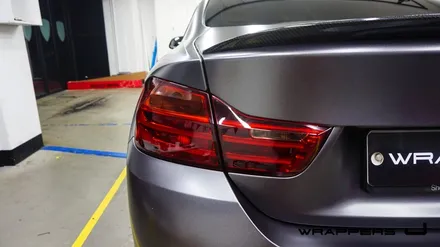 BMW 428i 전체랩핑 - 3M 사틴 다크그레이 / 서울 마포구