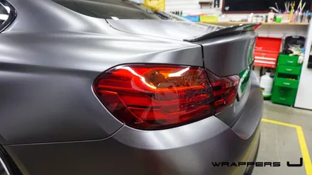 BMW 428i 전체랩핑 - 3M 사틴 다크그레이 / 서울 마포구
