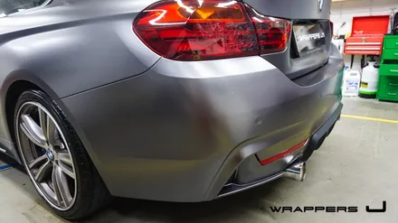 BMW 428i 전체랩핑 - 3M 사틴 다크그레이 / 서울 마포구