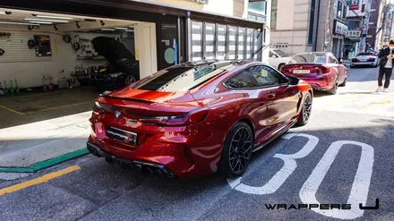 BMW M8 컴페티션 윈드쉴드, 앞유리보호필름 방탄필름 시공 / 서울 마포구