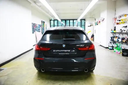 BMW 118d 크롬죽이기 크롬딜리트 서울 마포 자동차 부분랩핑 / 서울 마포구