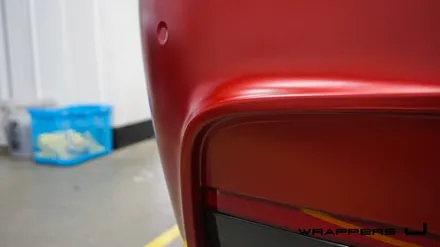 3시리즈 F30 BMW 320d 전체랩핑 사틴 뱀파이어 레드 / 서울 마포구