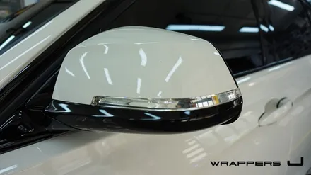 BMW 328i 사이드미러랩핑 작업현장 / 서울 마포구