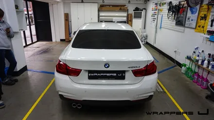 bmw 420d 루프스킨 그릴랩핑 안개등하단랩핑 프론트립랩핑 / 서울 마포구