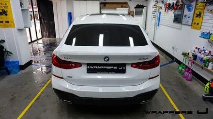 BMW 640i GT 유리막코팅 루프스킨 라이트필름 그릴랩핑 사이드미러랩핑 부분랩핑 합정 홍대 상암 유리막코팅 / 서울 마포구