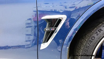 BMW X4M 그릴랩핑 휀다가니쉬랩핑 휀다덕트랩핑 스포일러랩핑 / 서울 마포구