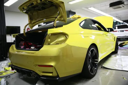서울 F바디 BMW M4 전체랩핑 상파울루옐로우 / 서울 마포구