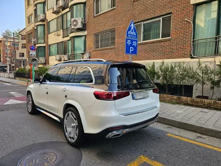 벤츠 GLS600 마이바흐 듀오톤랩핑, 화이트 차량 상단 고광택 블랙 투톤 시공 / 서울 마포