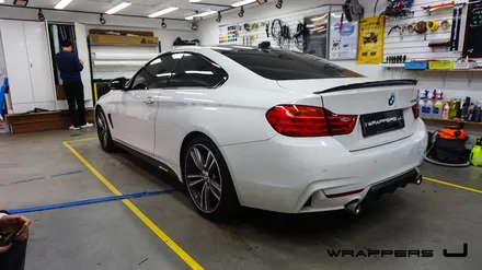 BMW 428i 전체랩핑 - 3M 사틴 다크그레이 / 서울 마포구