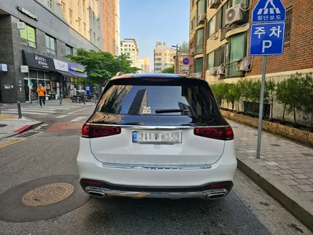 벤츠 GLS600 마이바흐 듀오톤랩핑, 화이트 차량 상단 고광택 블랙 투톤 시공 / 서울 마포