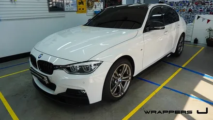 BMW 328i 사이드미러랩핑 작업현장 / 서울 마포구