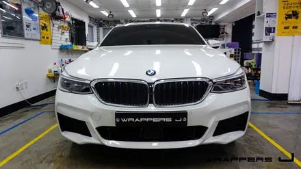 BMW 640i GT 유리막코팅 루프스킨 라이트필름 그릴랩핑 사이드미러랩핑 부분랩핑 합정 홍대 상암 유리막코팅 / 서울 마포구