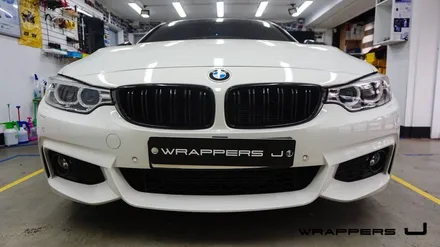 BMW 428i 전체랩핑 - 3M 사틴 다크그레이 / 서울 마포구