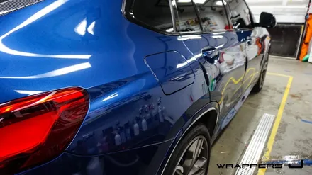 G02 BMW X4 전체랩핑, 사틴 다크 바솔트 서울 랩핑 / 서울 마포구
