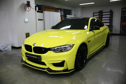 서울 F바디 BMW M4 전체랩핑 상파울루옐로우 / 서울 마포구